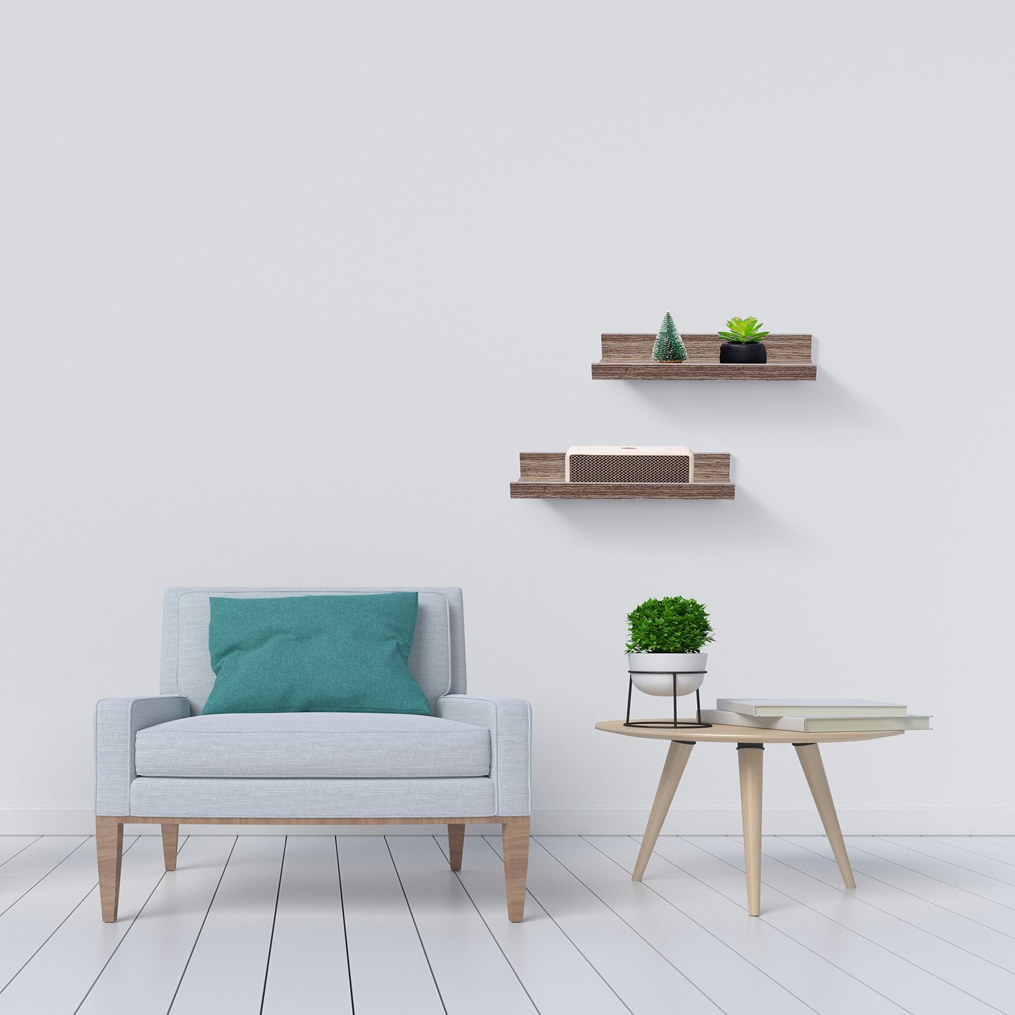 Floating Shelves 10.04" Wall Mounted Wood Shelves For Bathroom, Bedroom, Living Room, Kitchen, Hanging Shelf For Books/Storage/Decor With Invisible Brackets, Maple_voghion.com
